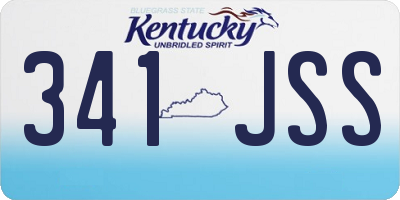 KY license plate 341JSS