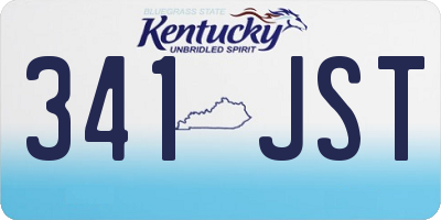 KY license plate 341JST