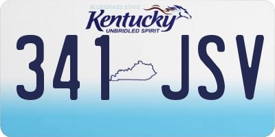 KY license plate 341JSV