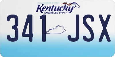 KY license plate 341JSX