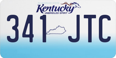 KY license plate 341JTC