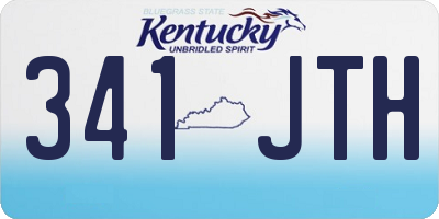 KY license plate 341JTH