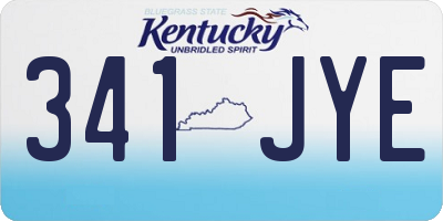 KY license plate 341JYE