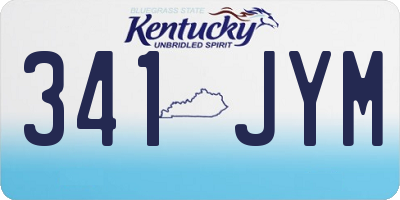 KY license plate 341JYM