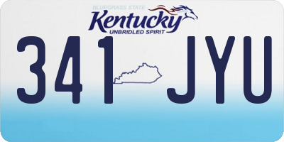 KY license plate 341JYU