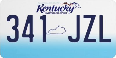 KY license plate 341JZL