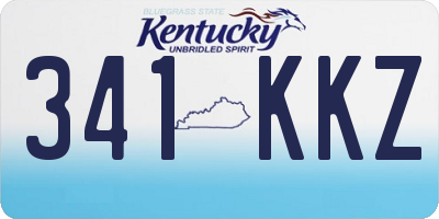 KY license plate 341KKZ