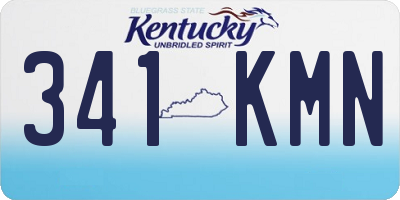KY license plate 341KMN