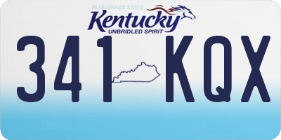 KY license plate 341KQX