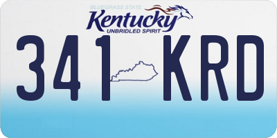 KY license plate 341KRD