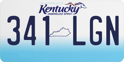 KY license plate 341LGN