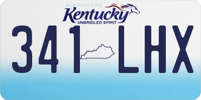 KY license plate 341LHX