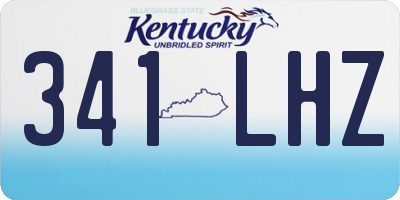 KY license plate 341LHZ