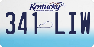 KY license plate 341LIW