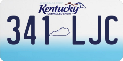 KY license plate 341LJC