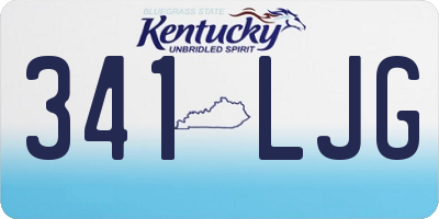 KY license plate 341LJG