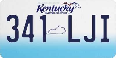 KY license plate 341LJI