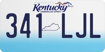 KY license plate 341LJL