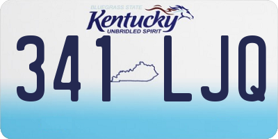 KY license plate 341LJQ