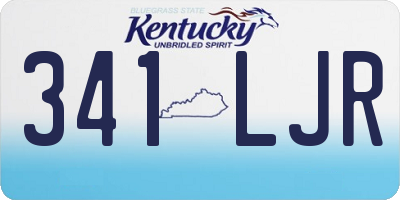 KY license plate 341LJR