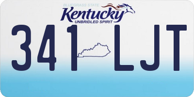 KY license plate 341LJT