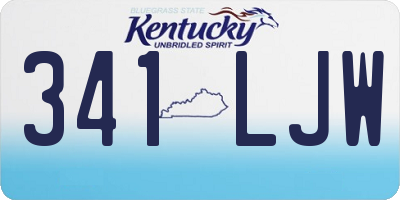 KY license plate 341LJW