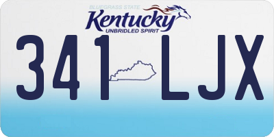 KY license plate 341LJX