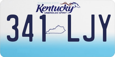 KY license plate 341LJY