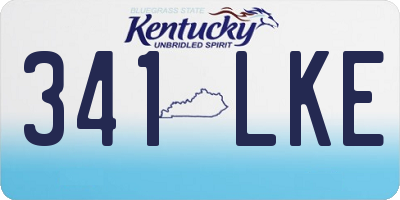 KY license plate 341LKE