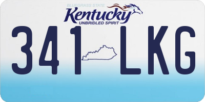 KY license plate 341LKG
