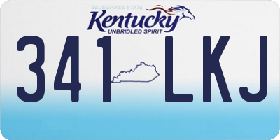 KY license plate 341LKJ