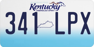 KY license plate 341LPX
