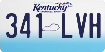 KY license plate 341LVH