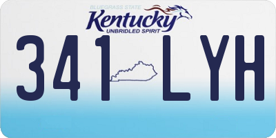 KY license plate 341LYH