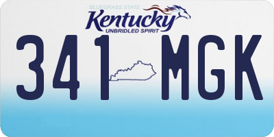 KY license plate 341MGK