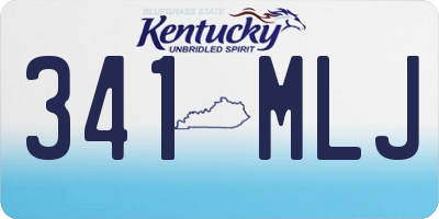 KY license plate 341MLJ