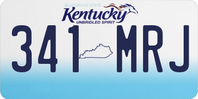 KY license plate 341MRJ