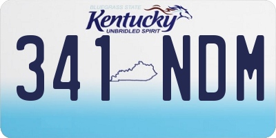 KY license plate 341NDM