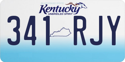 KY license plate 341RJY