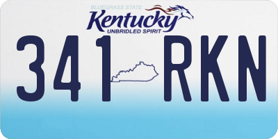 KY license plate 341RKN