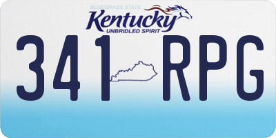 KY license plate 341RPG