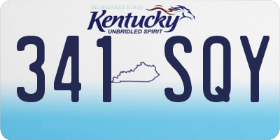 KY license plate 341SQY