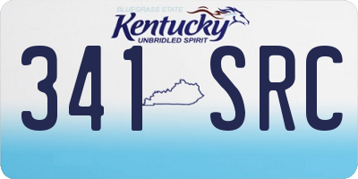 KY license plate 341SRC
