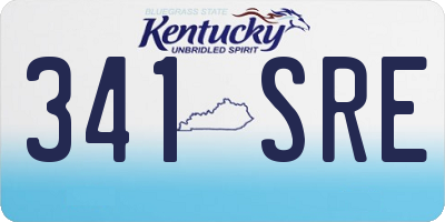 KY license plate 341SRE