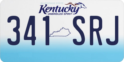 KY license plate 341SRJ