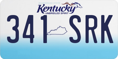 KY license plate 341SRK