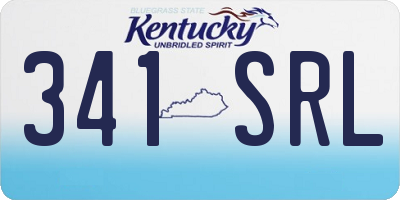 KY license plate 341SRL