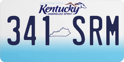 KY license plate 341SRM