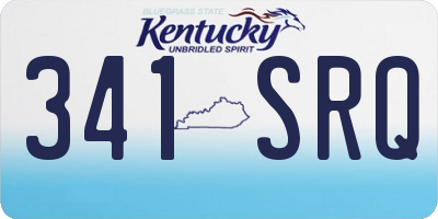 KY license plate 341SRQ