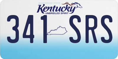 KY license plate 341SRS